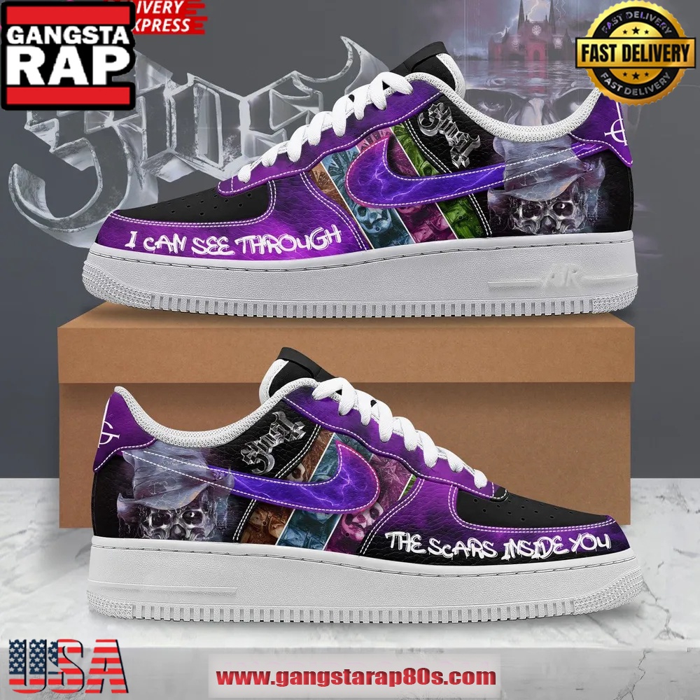 Ghost The Scars Inside You Limited Edition Nike Air Force 1 Sneakers Shoes Ghost The Scars Inside You Limited Edition Nike Air Force 1 Sneakers Shoes