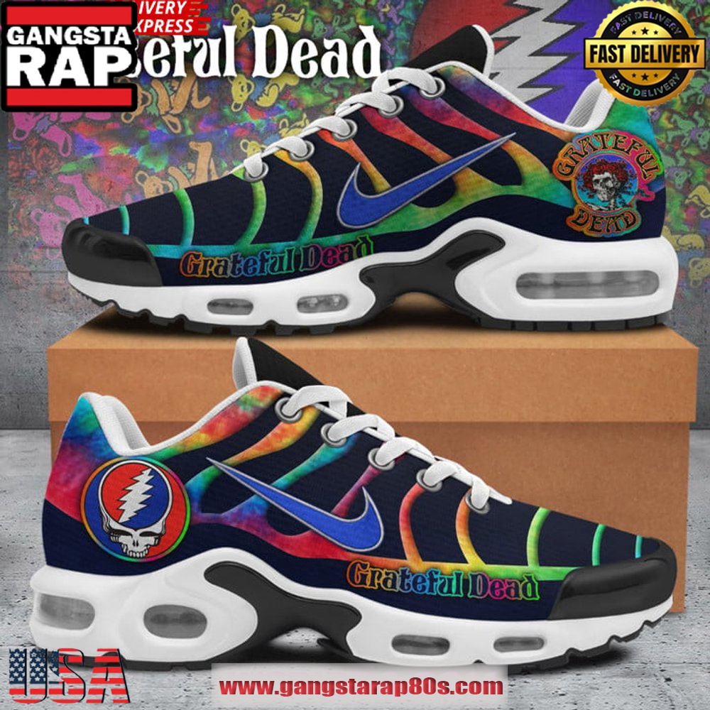 Grateful Dead Band Limited Edition Air Max Plus Shoes Running Sneakers Grateful Dead Band Limited Edition Air Max Plus Shoes Running Sneakers