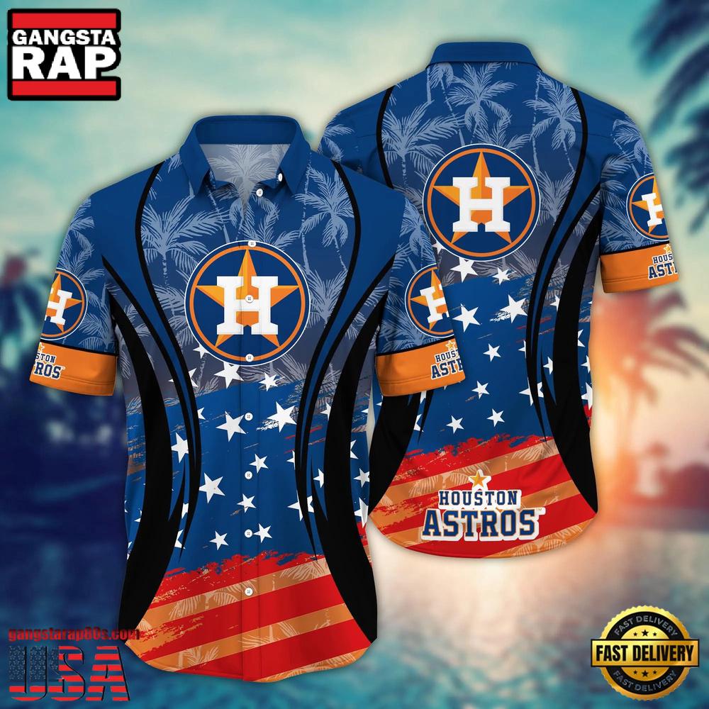 MLB Houston Astros Team Logo Hot Summer Aloha Hawaiian Shirt MLB Houston Astros Team Logo Hot Summer Aloha Hawaiian Shirt