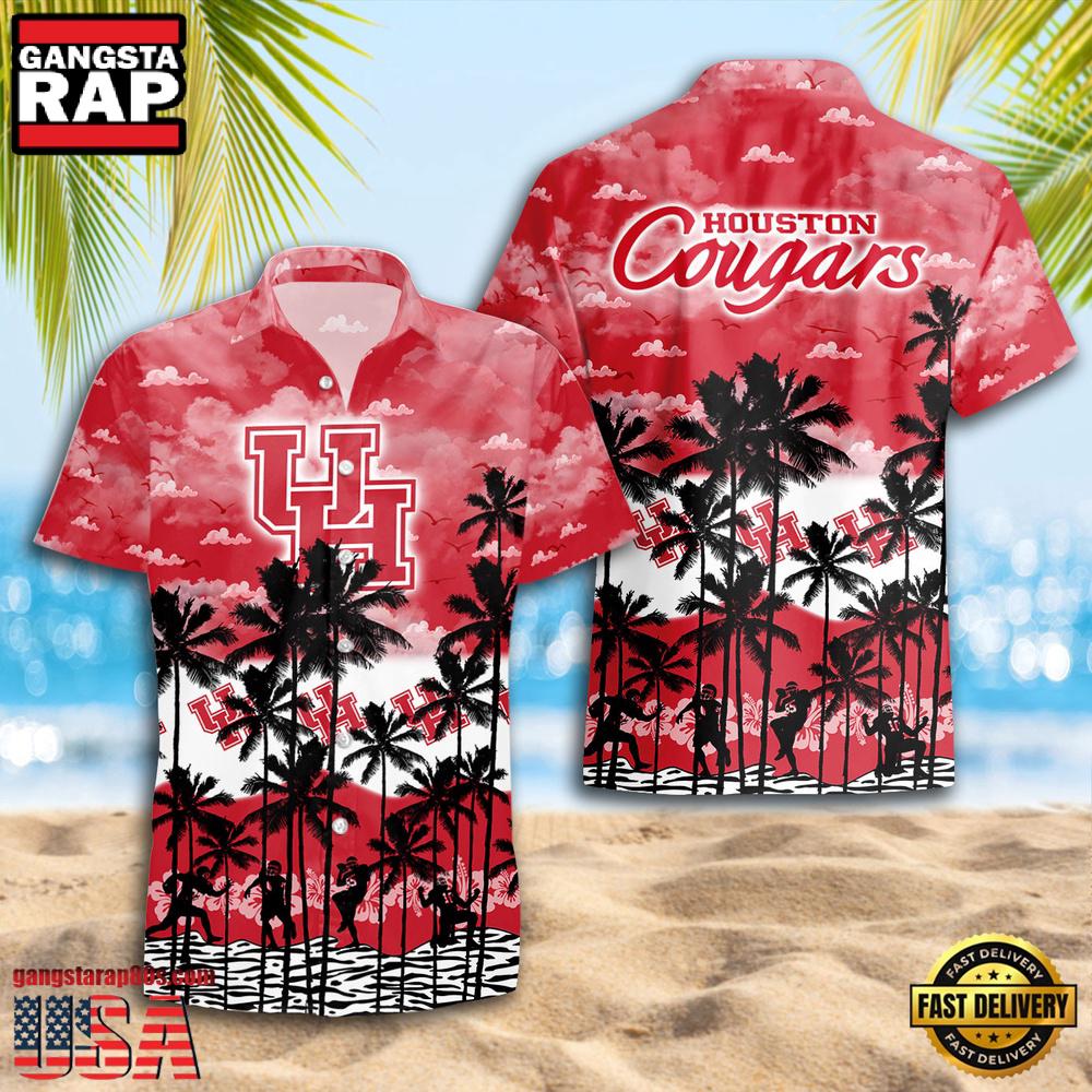 Houston Cougars Style Hot Summer Aloha Hawaiian Shirt Houston Cougars Style Hot Summer Aloha Hawaiian Shirt