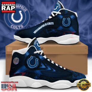 Indianapolis Colts NFL Air Jordan 13 Shoes For Fans