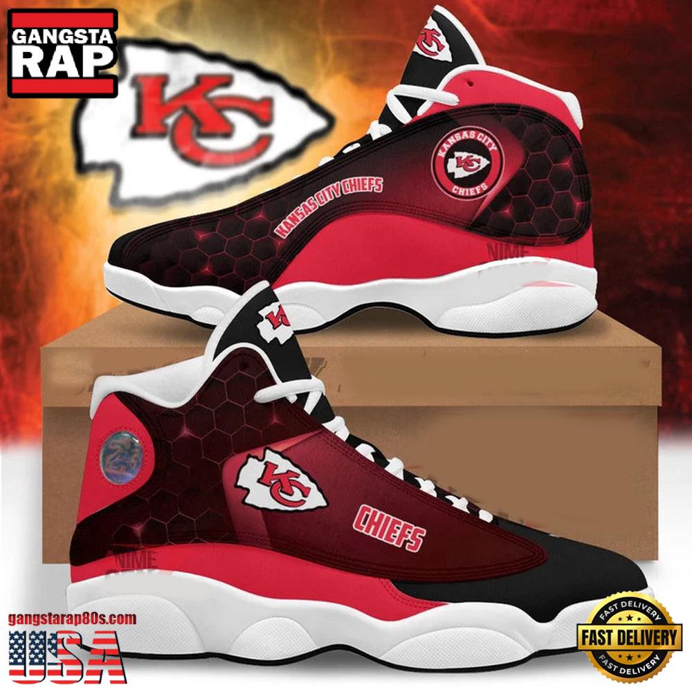 NFL Kansas City Chiefs New Design Air Jordan 13 Running Sneakers Shoes NFL Kansas City Chiefs New Design Air Jordan 13 Running Sneakers Shoes
