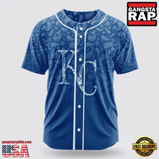 Kansas City Royals Paisley Pattern MLB Baseball Jersey