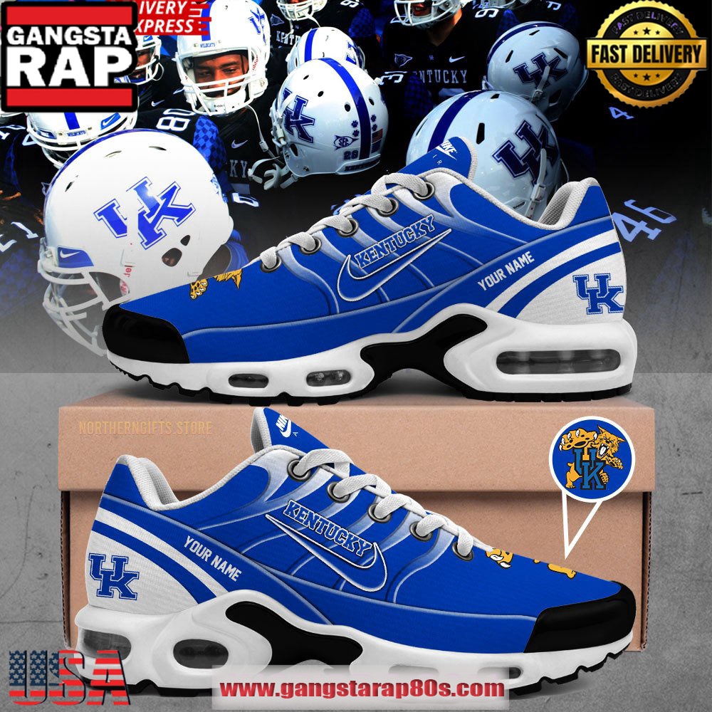 Kentucky Wildcats Football Custom Air Max Plus Shoes Running Sneakers Kentucky Wildcats Football Custom Air Max Plus Shoes Running Sneakers