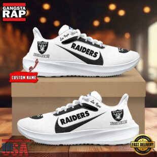 Las Vegas Raiders Running Shoes Custom Your Name