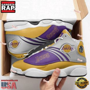 Los Angeles Lakers NFL Air Jordan 13 Shoes For Fans