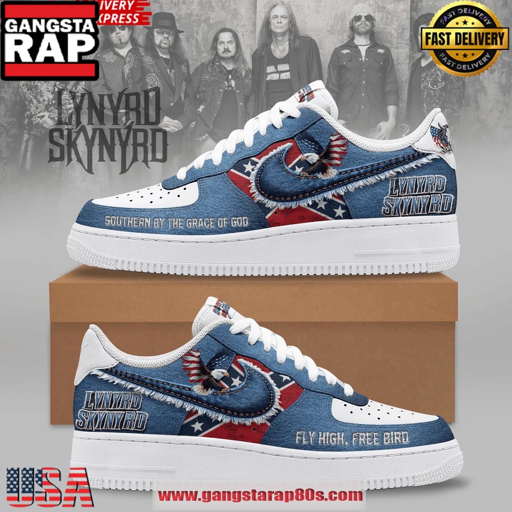 Lynyrd Skynyrd Fly High Free Bird Special Nike Air Force 1 Sneakers Shoes Lynyrd Skynyrd Fly High Free Bird Special Nike Air Force 1 Sneakers Shoes