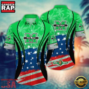 Marshall Thundering Herd MLB Team Hawaiian Shirt Gift For Fans