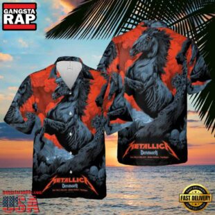 Metallica M72 Copenhagen at Parken Stadium Copenhagen Denmark Summer Hawaiian Shirts