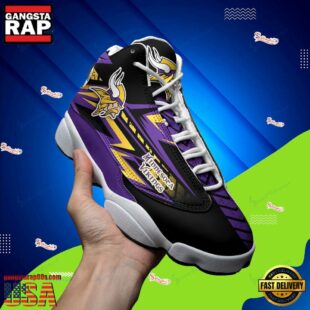 Minnesota Vikings NFL Air Jordan 13 Shoes For Fans
