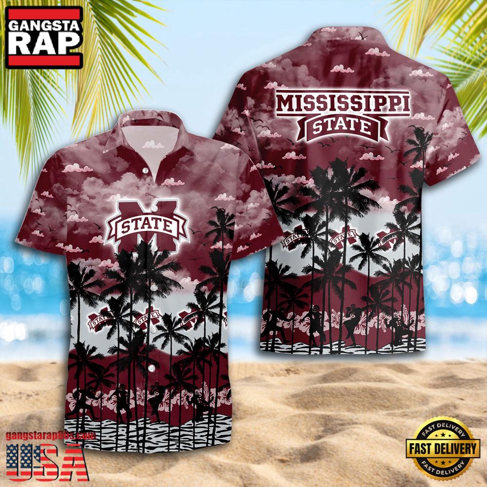 Mississippi State Bulldog Style Hot Summer Aloha Hawaiian Shirt Mississippi State Bulldog Style Hot Summer Aloha Hawaiian Shirt