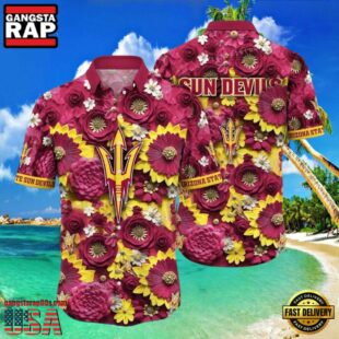 NCAA Arizona State Sun Devils Flower Hawaiian Shirt Outfit 3D Shirt.jpg