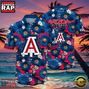 NCAA Arizona Wildcats Flower Hawaiian Shirt Outfit 3D Shirt.jpg