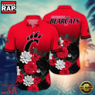 NCAA Cincinnati Bearcats Flower Tropical Summer Beach Hawaiian Shirt