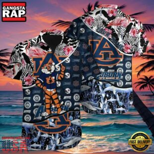 NCAA Custom Name Auburn Tigers Hawaiian Shirt Outfit.jpg
