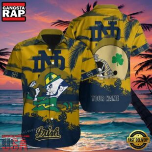 NCAA Custom Name Notre Dame Fighting Irish Hawaiian Shirt Cheap For Mens Womens.jpg
