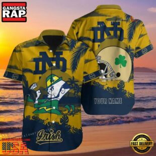 NCAA Custom Name Notre Dame Fighting Irish Hawaiian Shirt Cheap For Mens Womens.jpg