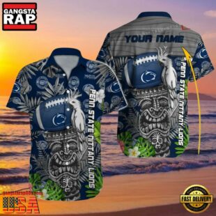 NCAA Custom Name Penn State Nittany Lions Hawaiian Shirt Hawaiian Shirt Cheap For Men Women