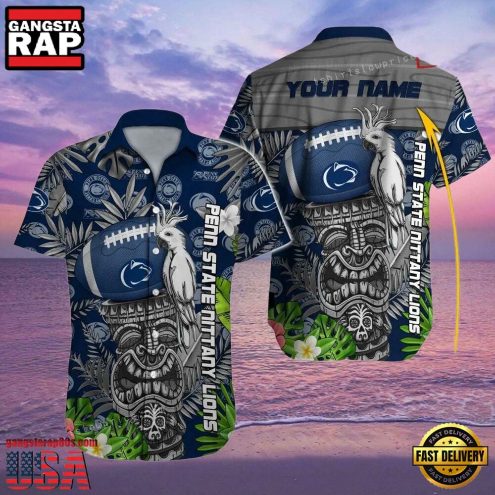 NCAA Custom Name Penn State Nittany Lions Hawaiian Shirt Hawaiian Shirt Cheap For Men Women NCAA Custom Name Penn State Nittany Lions Hawaiian Shirt Hawaiian Shirt Cheap For Men Women