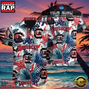 NCAA Custom Name South Carolina Gamecocks Hawaiian Shirt Man