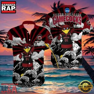 NCAA Custom Name South Carolina Gamecocks Hawaiian Shirt Outfit