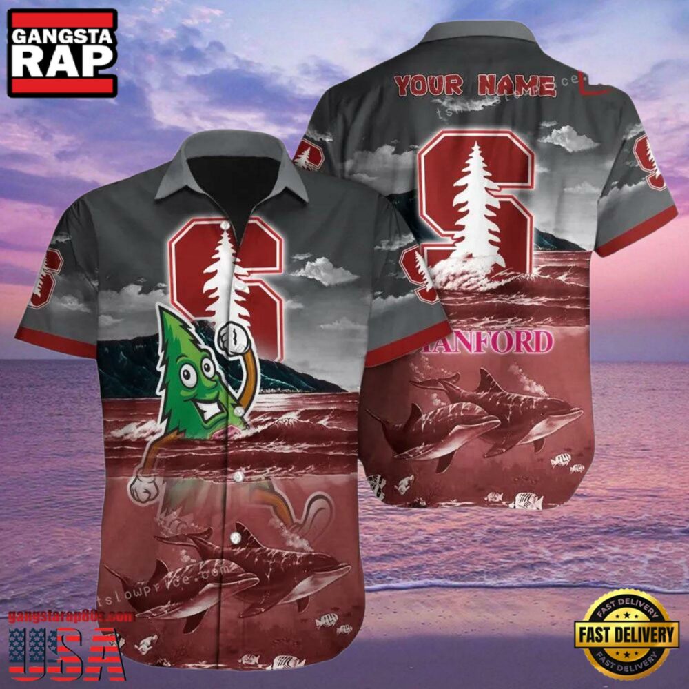 NCAA Custom Name Stanford Cardinal Hawaiian Shirt For Men And Women NCAA Custom Name Stanford Cardinal Hawaiian Shirt For Men And Women