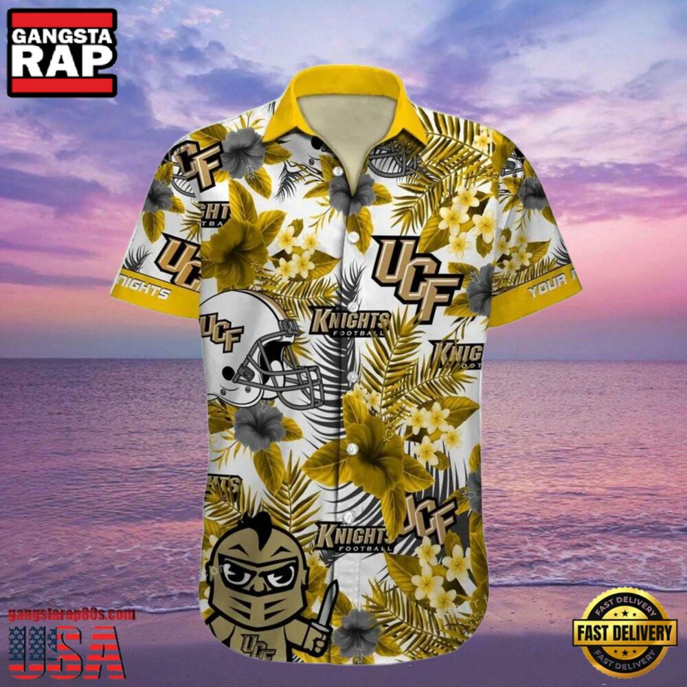 NCAA Custom Name Ucf Knights Hawaiian Shirt Cheap For Men Women NCAA Custom Name Ucf Knights Hawaiian Shirt Cheap For Men Women