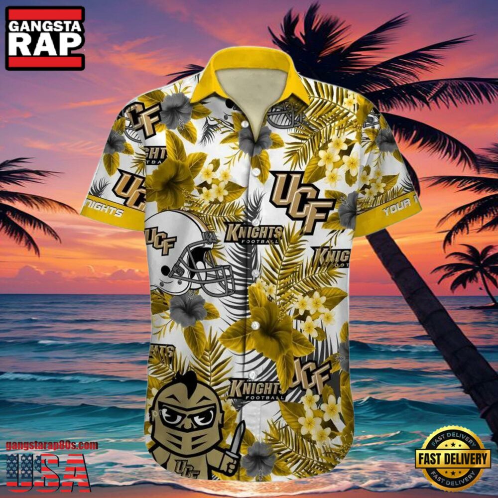 NCAA Custom Name Ucf Knights Hawaiian Shirt Cheap For Men Women NCAA Custom Name Ucf Knights Hawaiian Shirt Cheap For Men Women