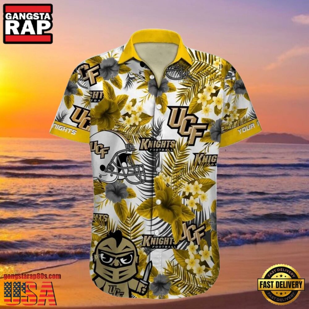 NCAA Custom Name Ucf Knights Hawaiian Shirt Cheap For Men Women NCAA Custom Name Ucf Knights Hawaiian Shirt Cheap For Men Women