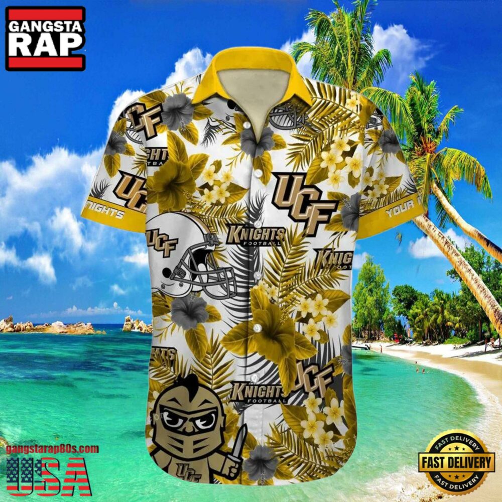 NCAA Custom Name Ucf Knights Hawaiian Shirt Cheap For Men Women NCAA Custom Name Ucf Knights Hawaiian Shirt Cheap For Men Women