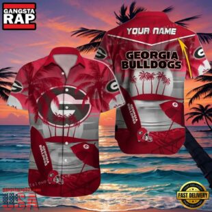 NCAA Georgia Bulldogs Custom Name Hawaiian Shirt Cheap