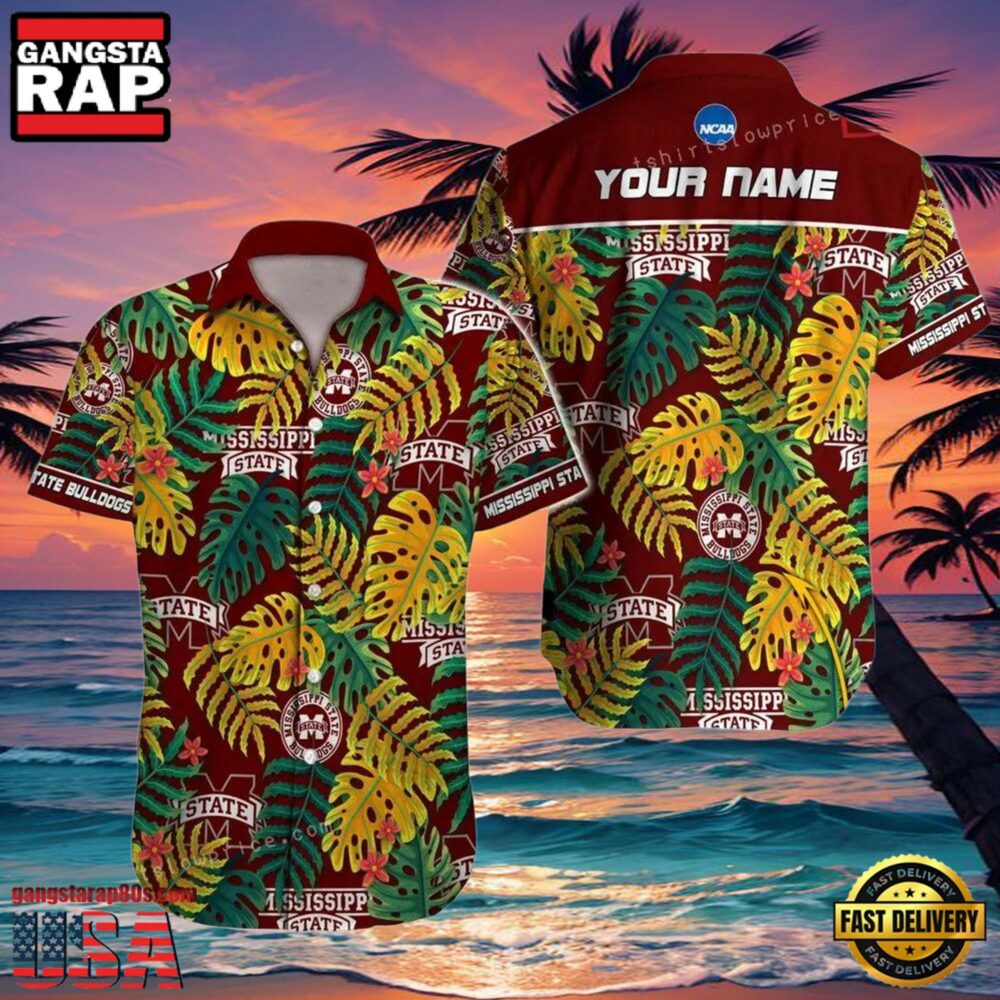 NCAA Mississippi State Bulldogs Hawaiian Shirt Personalized Aloha Hawaiian Shirt For Men Women NCAA Mississippi State Bulldogs Hawaiian Shirt Personalized Aloha Hawaiian Shirt For Men Women