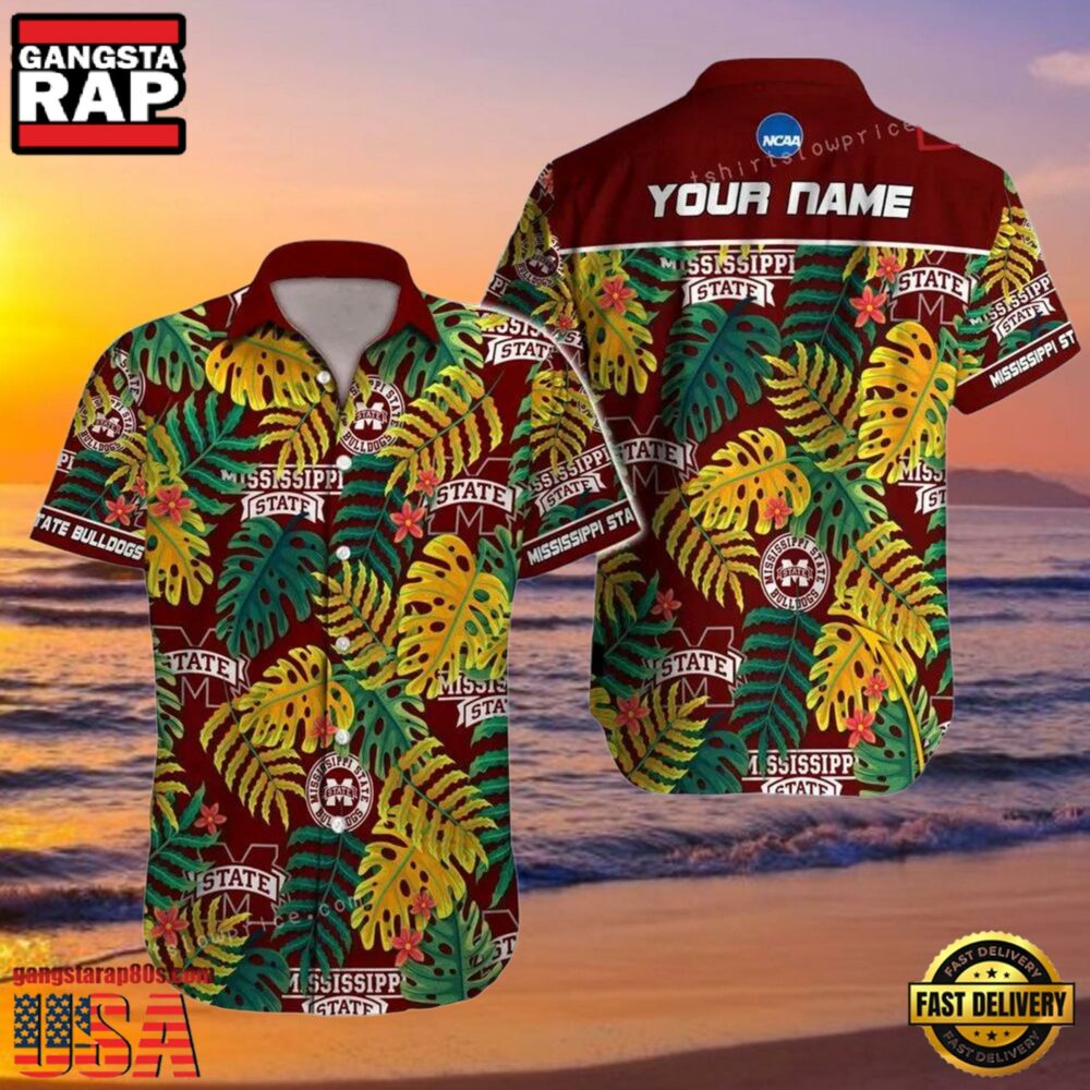 NCAA Mississippi State Bulldogs Hawaiian Shirt Personalized Aloha Hawaiian Shirt For Men Women NCAA Mississippi State Bulldogs Hawaiian Shirt Personalized Aloha Hawaiian Shirt For Men Women