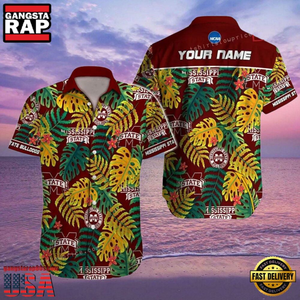 NCAA Mississippi State Bulldogs Hawaiian Shirt Personalized Aloha Hawaiian Shirt For Men Women NCAA Mississippi State Bulldogs Hawaiian Shirt Personalized Aloha Hawaiian Shirt For Men Women