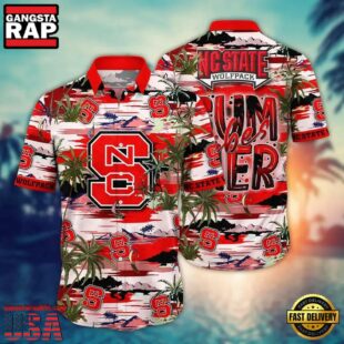 NCAA NC State Wolfpack Sport Logo Team Hawaiian Shirt