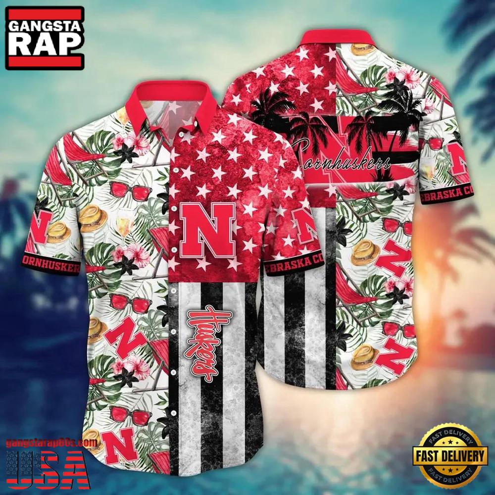 NCAA Nebraska Cornhuskers Flower Sport Team Hawaiian Shirt NCAA Nebraska Cornhuskers Flower Sport Team Hawaiian Shirt