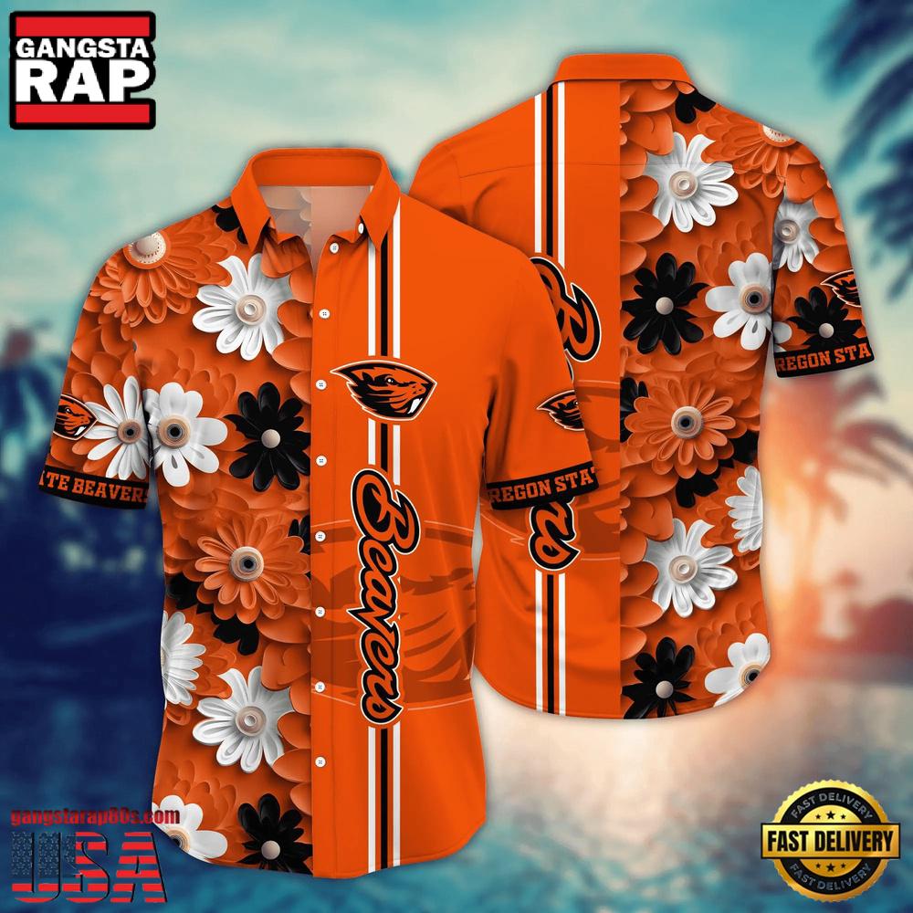 NCAA Oregon State Beavers Flower Style Hot Summer Aloha Hawaiian Shirt NCAA Oregon State Beavers Flower Style Hot Summer Aloha Hawaiian Shirt