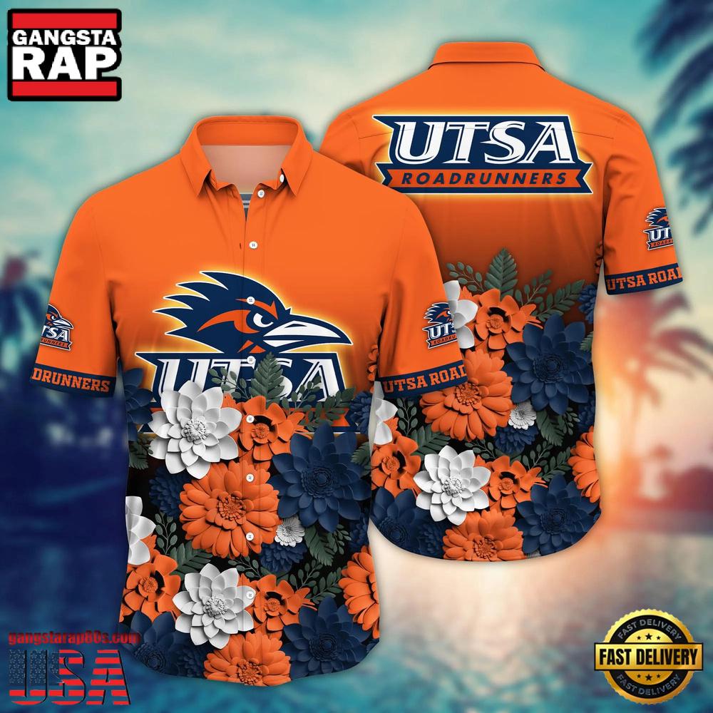 NCAA UTSA Roadrunners Hot Summer Aloha Hawaiian Shirt Hawaiian Shirt NCAA UTSA Roadrunners Hot Summer Aloha Hawaiian Shirt Hawaiian Shirt