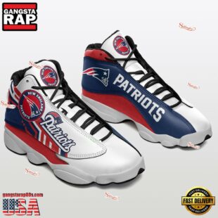 New England Patriots NFL Air Jordan 13 Shoes For Fans