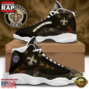 New Orleans Saints NFL Air Jordan 13 Shoes For Fans