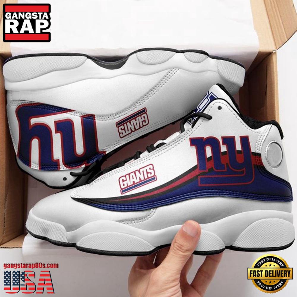 NFL New York Giants Team New Design Air Jordan 13 Running Sneakers Shoes NFL New York Giants Team New Design Air Jordan 13 Running Sneakers Shoes