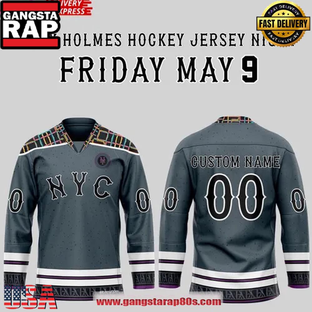 New York Mets Clay Holmes Night 2025 Special Edition Hockey Jersey New York Mets Clay Holmes Night 2025 Special Edition Hockey Jersey