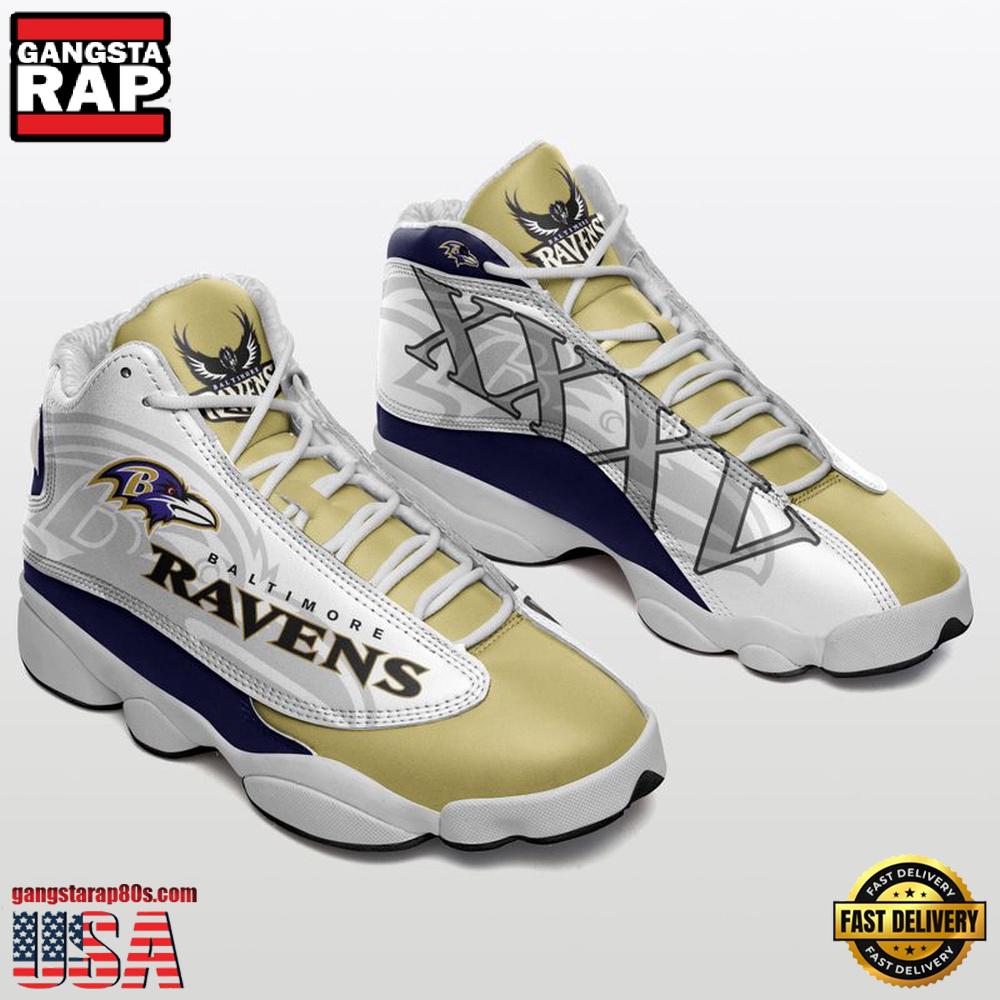 NFL Baltimore Raven New Design Air Jordan 13 Running Sneakers Shoes NFL Baltimore Raven New Design Air Jordan 13 Running Sneakers Shoes