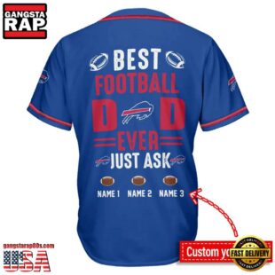 NFL Buffalo Bills Best Dad Ever Baseball Jersey