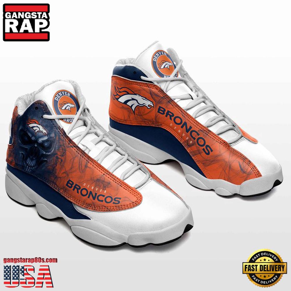 NFL Denver Broncos New Design Air Jordan 13 Running Sneakers Shoes NFL Denver Broncos New Design Air Jordan 13 Running Sneakers Shoes