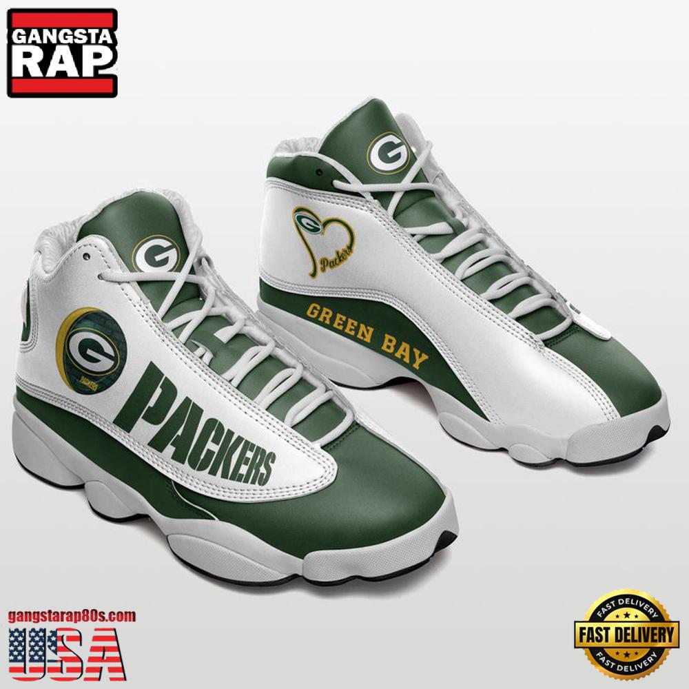 NFL Green Bay Packers Sport Team New Design Air Jordan 13 Running Sneakers Shoes NFL Green Bay Packers Sport Team New Design Air Jordan 13 Running Sneakers Shoes