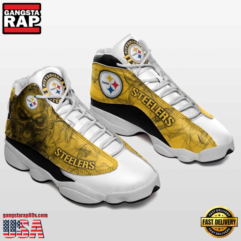 NFL Pittsburgh Steelers Sneakers New Design Air Jordan 13 Running Sneakers Shoes NFL Pittsburgh Steelers Sneakers New Design Air Jordan 13 Running Sneakers Shoes
