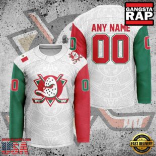 NHL Anaheim Ducks Mexican Heritage New Custom Hockey Jersey
