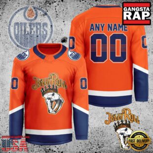 NHL Edmonton Oilers Jelly Roll New Custom Hockey Jersey