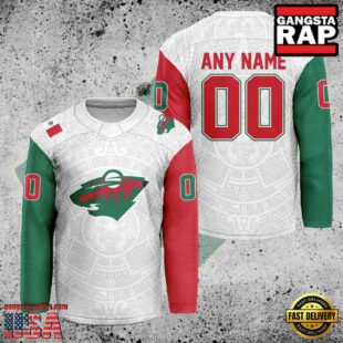 NHL Minnesota Wild Mexican Heritage New Custom Hockey Jersey